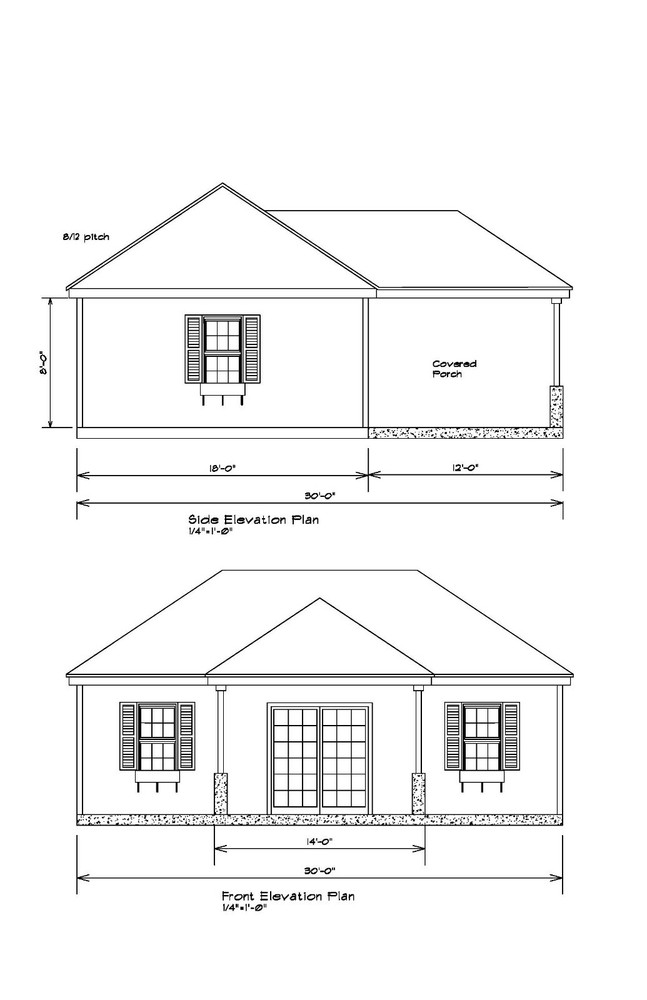 18’x30′ POOL HOUSE CABANA PLANS HIP ROOF 30’X18′ HIP ROOF 17-3018-PH-HIP-1