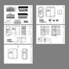 40×42 Apartment with 2-Car 1-RV Garage – PDF FloorPlan – 1,153 sqft – Model 2A