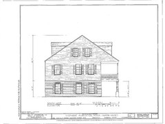 Country Style Southern Plantation home, brick-wood design, porch printed plans