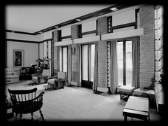 Frank Lloyd Wright’s Bogk House, brick Prairie Style – PRINTED PLANS