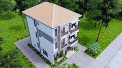 23×30 Feet House Design Plans 7×9 Meter 5 Beds 6 Baths Modern Hip (A4 Hard Copy)