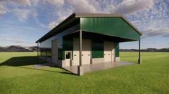 The Evergreen Barndominium Shop – 65 X 45 with Loft & 2 Baths Design Blueprints