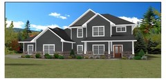 2900 Sq.Ft. 1 1/2 Story house plans, 4 Bed, 3 Bath, Study, Full Bsmt – PDF ONLY