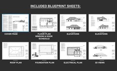 Homestead Barndominium House Plan Design – 2 Bed 1.5 Bath – 3 Garage – Blueprint