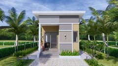 15×25 Feet Small House Plans 4.5×7.5 Meter One Bedroom Shed Roof (A4 Hard Copy)