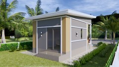 15×25 Feet Small House Plans 4.5×7.5 Meter One Bedroom Shed Roof (A4 Hard Copy)