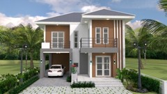 Custom House Plan 9×10 Meter 30×33 Feet 5 Beds 3 Baths Hip Roof (A4 Hard Copy)