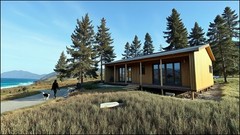ADU-(955F 34’x22′) 2 bed Cabin /Tiny house- Blueprints PDF+ CAD file download