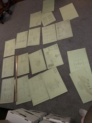 Architectural House Blueprints Plans Mid Century Modern Home 1941 MN 17 Pieces Z