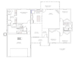 1994 sq.ft., 4 Bedroom, 2.5 Bath, 2-car garage – Craftsman Home Plan