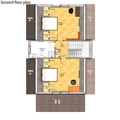 Family House 5 Bed, 2 Bathroom, Basement&Terrace CAD Blueprints Imperial