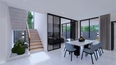 39×49 Feet Modern House Plan 12×15 Meter 5 Beds 6 Baths Flat Roof (A4 Hard Copy)