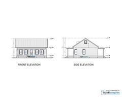 Modern 26′ x 34′ Willow Cabin Architectural Plans – PDF Download