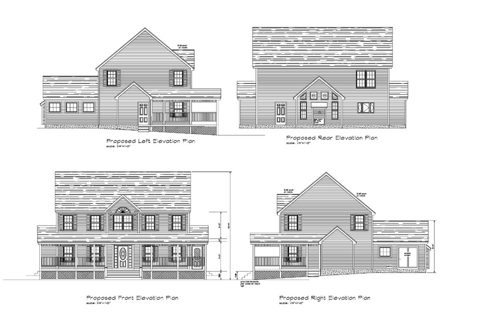 HOUSE PLANS COLONIAL PLANS 2600 SF 3BR-2.5B- COLONIAL PLANS #1804