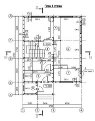 Construction Drawings/ DESIGN / PLANS / Frame house Miias-145.