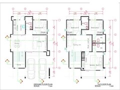 25×38 Feet House Plans 3D 4 Beds 7.5×11.7 Meter Full PDF Plans (A4 Hard Copy)