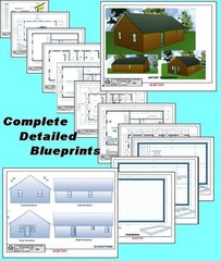 24×40 Deluxe Cabin Plans Package, Blueprints, Material List
