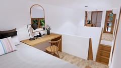 8×26 Feet Tiny House Plans 2.5×8 Meter 2 Beds Shed Roof Full Plan (A4 Hard Copy)