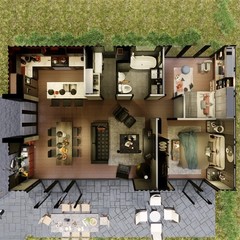 Container house plans – 2 bedrooms – 1 bathroom – Digital PDF File
