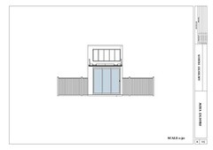 Modern Two Story Airbnb House Plan 3D Image with CAD FILE & PDF Blueprint Plans