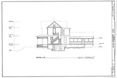 Victorian style home, wrap-around porch, 3 bedrooms, architectural prints