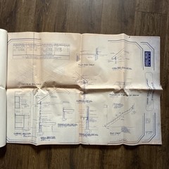 2-Story Colonial Gable-Front House 3 Bed 2.5 Bath 14page ORIGINAL Blueprint 1994