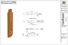 32″ x 54″ Timber Frame Entry Roof DIY Building Plans, Downloadable PDF