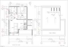13×20 Feet Small House Plan 4×6 Meter 1 Bed 1 Bath Hidden Roof PDF +A4 Hard Copy