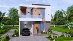 House Plans 7×10 Meter 23×33 Feet 4 Bed 3 Bath Terrace Roof PDF & A4 Hard Copy