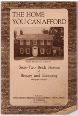 VTG 1924 ’62 BRICK HOMES YOU CAN AFFORD’ CATALOG OF HOUSE PLANS! PHOTOS/LAYOUTS!