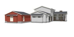 ARCHITECT DESIGNED MODERN HOUSE PLAN, 2,603 SF, 3BR, 2.5BA, MASTER SUITE, 2-CAR