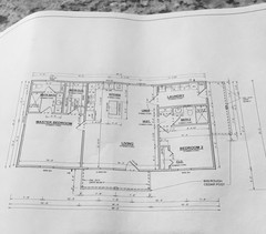 Full Set of single story Barndo 2 bedroom 2 bath house plans 1/8 scale