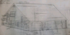 1989 Vintage 2 Story Double Car Garage Addition 18 Page Paper Blueprint Plan
