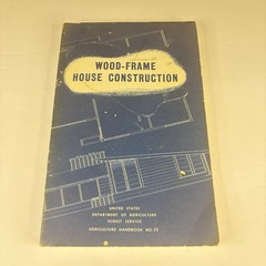 Vintage USDA Wood-Frame House Construction Handbook No. 73 | Blueprint Cover