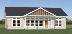 46×30 House — 3 Bedroom 2 Bath — PDF Floor Plan — 1,338 sq ft — Model 2C