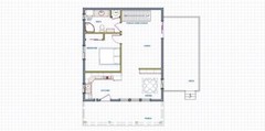 Small House Plans 1008 sq.ft. 3 bedrooms outdoor deck upper loft FREE SHIPPING