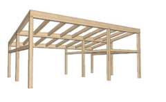 22′ x 32′ Lake Cabin II Timber Frame Plan Set