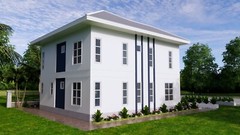 Custom House Plan 9×10 Meter 30×33 Feet 5 Beds 3 Baths Hip Roof (A4 Hard Copy)