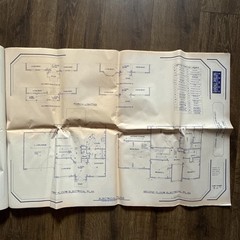 2-Story Colonial Gable-Front House 3 Bed 2.5 Bath 14page ORIGINAL Blueprint 1994