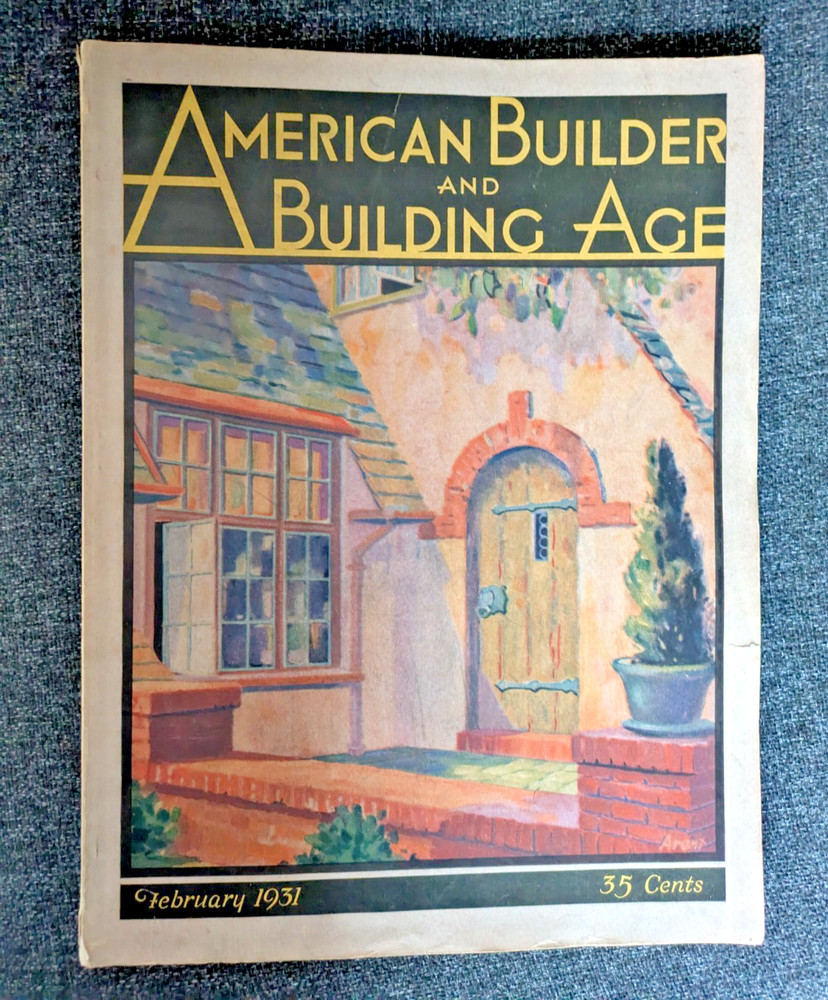 American Builder and Building Age (February 1931) home plans