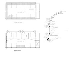 24X48 48X24 HORSE BARN PLANS GAMBREL ROOF POLE BARN CONST #20-2448-HB-GMB-8