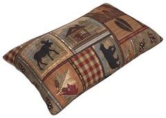 Set of 2 Rectangle 12×20 inch Retro Brown 20″ x 12″ (Pack of 2) Moose Bear Deer