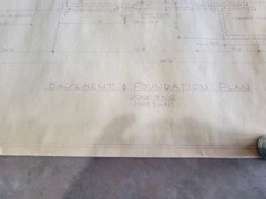 Vintage 1973 Architectural Private Residence Blueprints Bound Set 5 Sheets