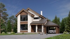 40’x45’ 3 Bed, 3 Bath Modern Cottage Architectural Build Plans PDF Download.