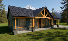 2,080 Sqft (Living) Modern Farm House with – 3 Bedrooms and 2 Baths with Garage