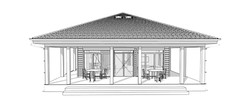 Charming Home 3 Bed, 1 Bath, 729SF Architectural Build Plans PDF Download