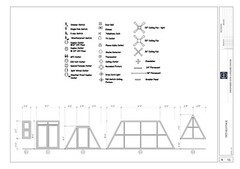 Modern A-Frame Cabin House Plan With AutoCAD File And PDF For Blueprint Plans