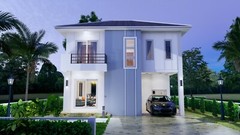 28×22 Feet House Plans Design 8.5X6.5 Meter 3 Beds 3 Baths Hip (A4 Hard Copy)