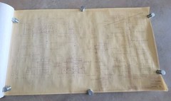 Vintage 1973 Architectural Private Residence Blueprints Bound Set 5 Sheets