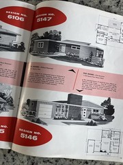 Vintage 1958 Weyerhaeuser Lumber Modern Homes MCM Ranch Home Plans Atomic Age
